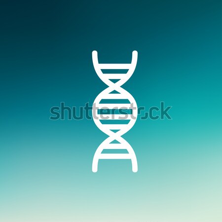 DNA hat ikon köşeler web hareketli Stok fotoğraf © RAStudio