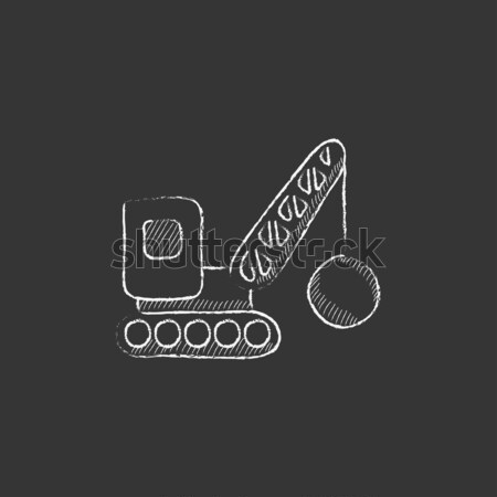 Demolition crane sketch icon. Stock photo © RAStudio