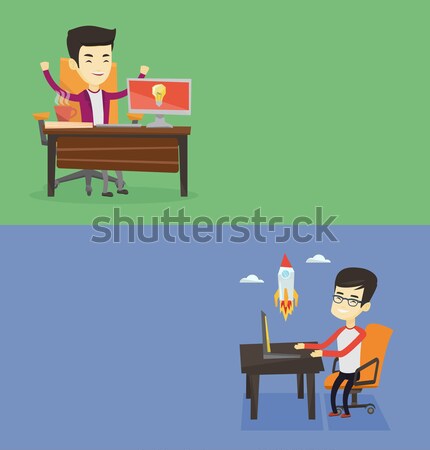 Two business banners with space for text. Stock photo © RAStudio