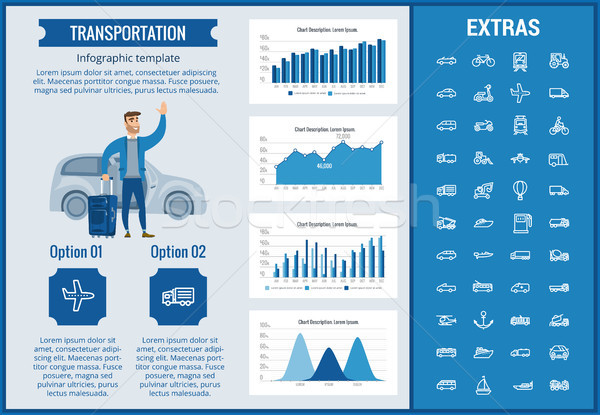 Transportation infographic template and elements. Stock photo © RAStudio