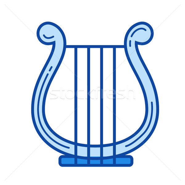 Harp line icon. Stock photo © RAStudio