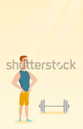 Young african-american woman measuring waist. Stock photo © RAStudio