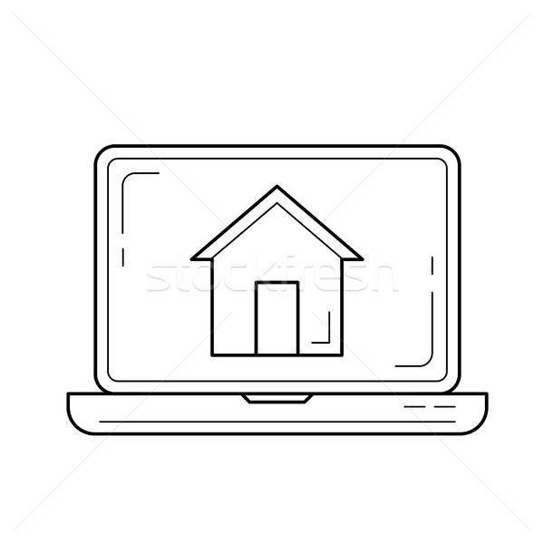 Corporate website line icon. Stock photo © RAStudio