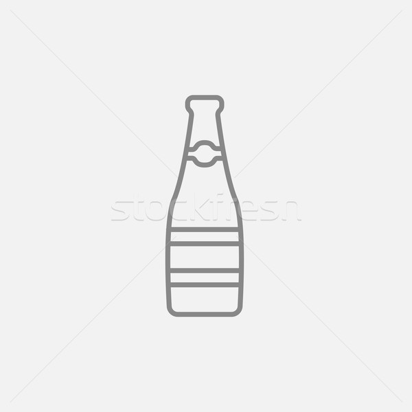 Glass bottle line icon. Stock photo © RAStudio