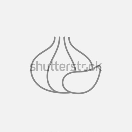 Garlic line icon. Stock photo © RAStudio