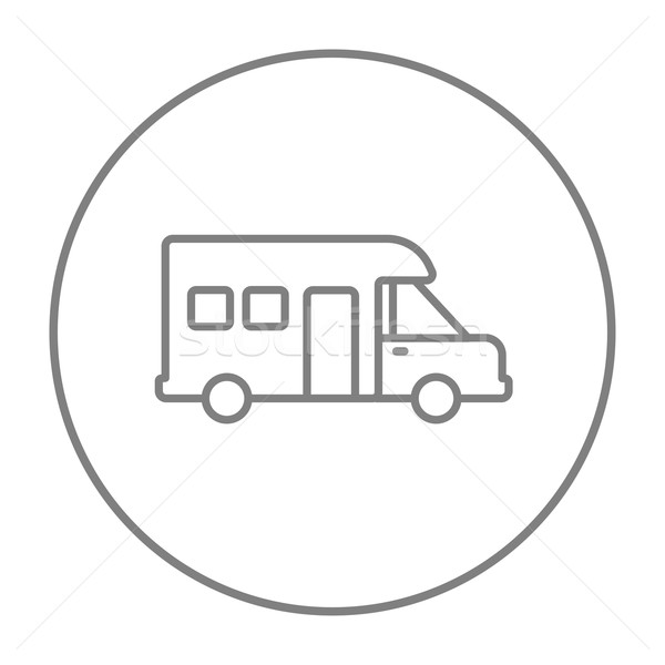 Motorhome line icon. Stock photo © RAStudio