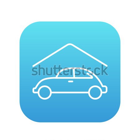 Car garage line icon. Stock photo © RAStudio