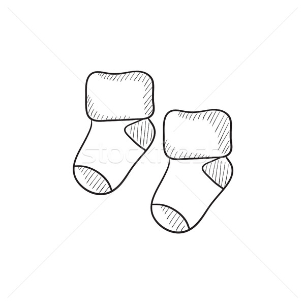 baby socks clipart