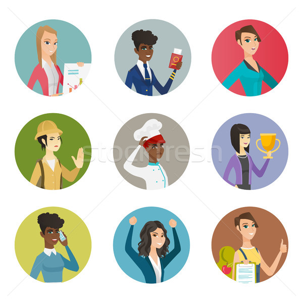 Vector set of characters of different professions. Stock photo © RAStudio