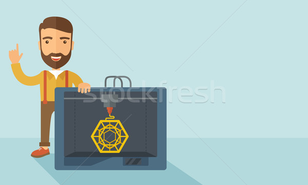 Industrial 3D printer. Stock photo © RAStudio