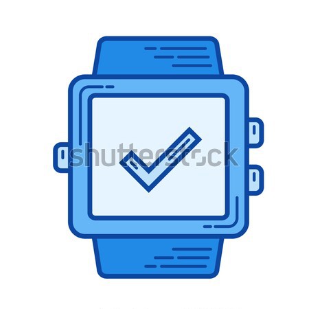 Wearable technology line icon. Stock photo © RAStudio