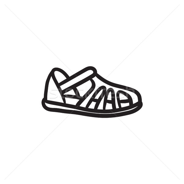 Sandal sketch icon. Stock photo © RAStudio
