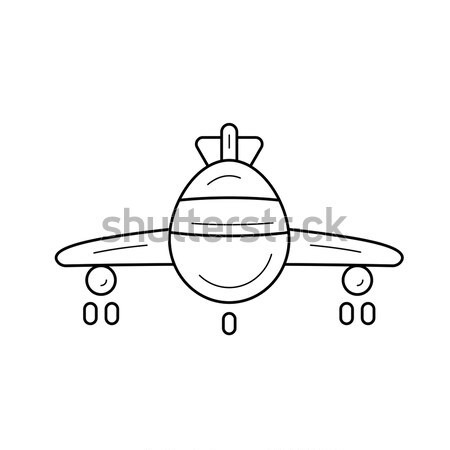 Airplane line icon. Stock photo © RAStudio