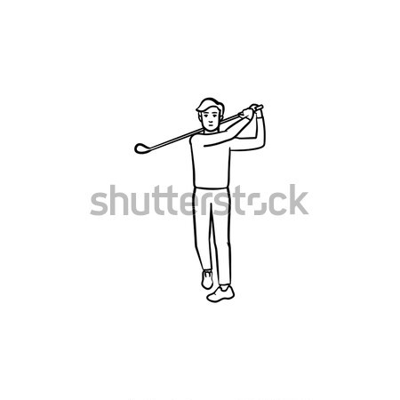 Clown having juggle skills hand drawn sketch icon. Stock photo © RAStudio