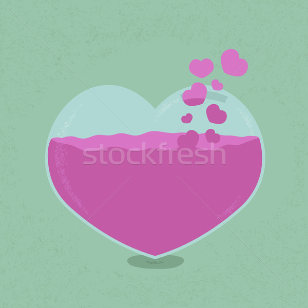 Liefde bank besparing hart eps10 vector Stockfoto © ratch0013