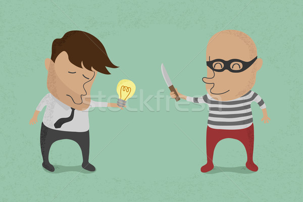 Stealing idea , eps10 vector format Stock photo © ratch0013