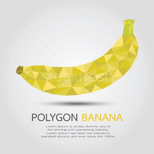 Polygon Banana , eps10 vector format Stock photo © ratch0013