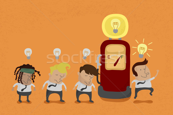 Businessman recharge the Idea , eps10 vector format  Stock photo © ratch0013