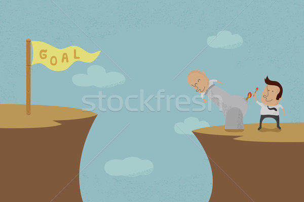 Business people aiming for a high target , eps10 vector format Stock photo © ratch0013