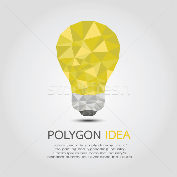 Poligon ötlet eps10 vektor formátum absztrakt Stock fotó © ratch0013