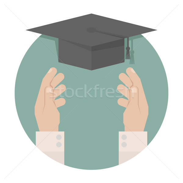 Graduation cap in hand Stock photo © ratch0013