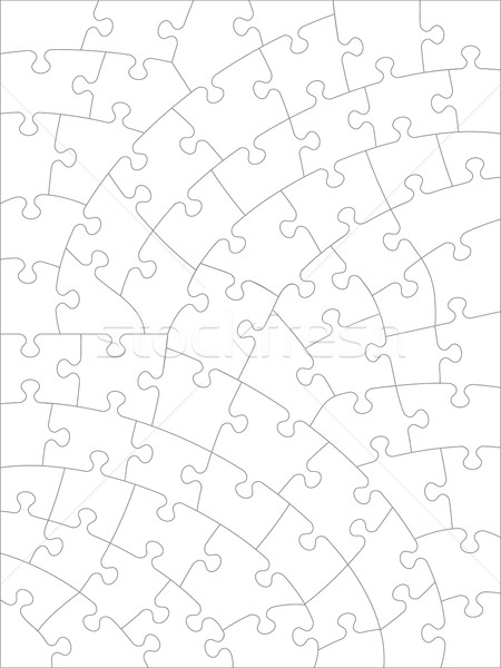 Jigsaw puzzle blank template of irregular style Stock photo © ratselmeister