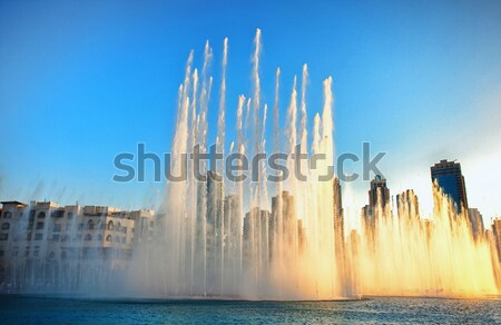 Dancing Fountains of Burj Khalifa. Dubai, UAE. Stock photo © Ray_of_Light