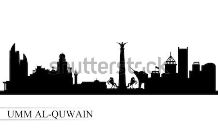 Austin city skyline silhouette background Stock photo © Ray_of_Light