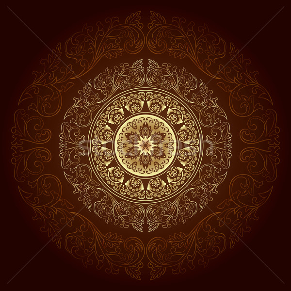 Marco vintage floral patrones vector flor Foto stock © Ray_of_Light