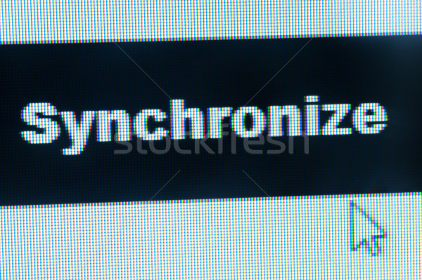 Synchronize word and cursor Stock photo © raywoo