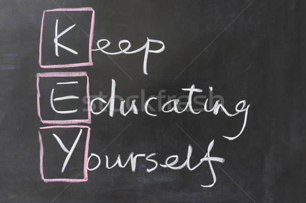 Keep educating yourself Stock photo © raywoo