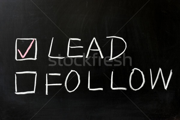 Lead or follow Stock photo © raywoo