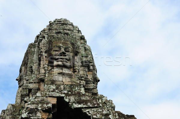 Bayon temple, Angkor, Cambodia Stock photo © raywoo