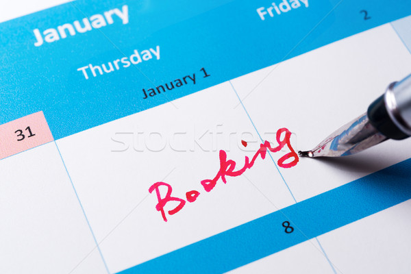 Booking reminder Stock photo © raywoo