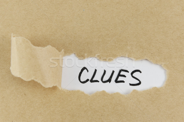 Clues word Stock photo © raywoo