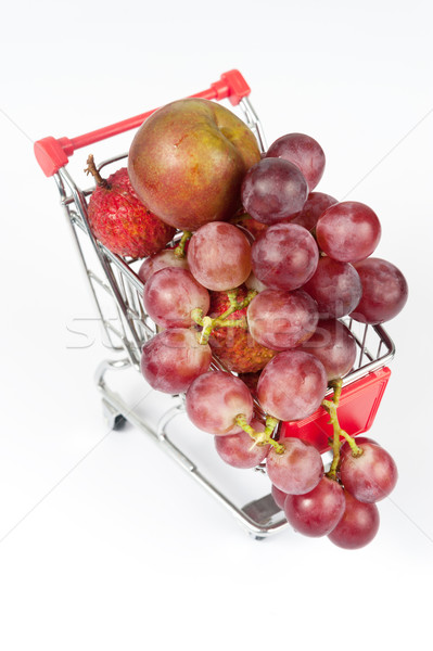 Fruits in shopping cart Stock photo © raywoo
