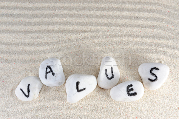 Values word Stock photo © raywoo