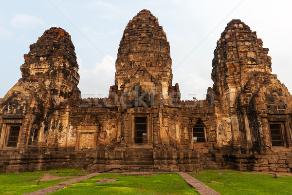 Wat Phra Prang Sam Yot temple Stock photo © raywoo