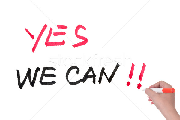 Yes we can Stock photo © raywoo