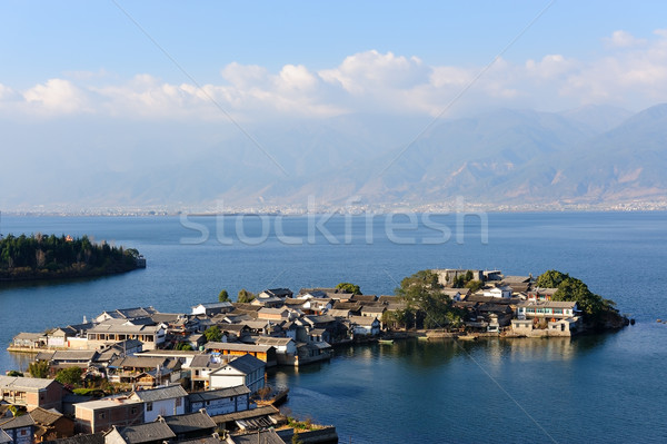 Lake landscape Stock photo © raywoo