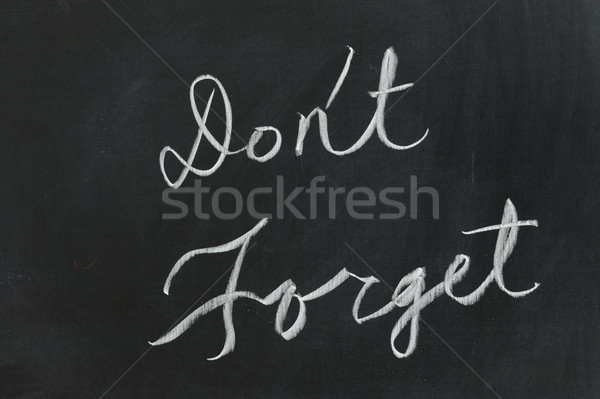 商业照片: chalkboard drawing - dont forget