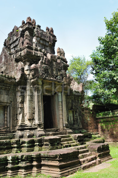 Angkor Thom in Cambodia Stock photo © raywoo