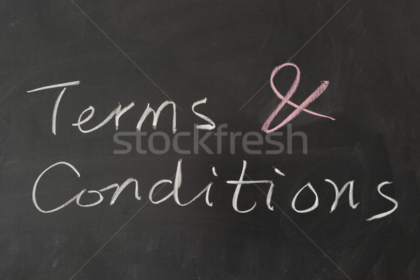 Terms and conditions Stock photo © raywoo