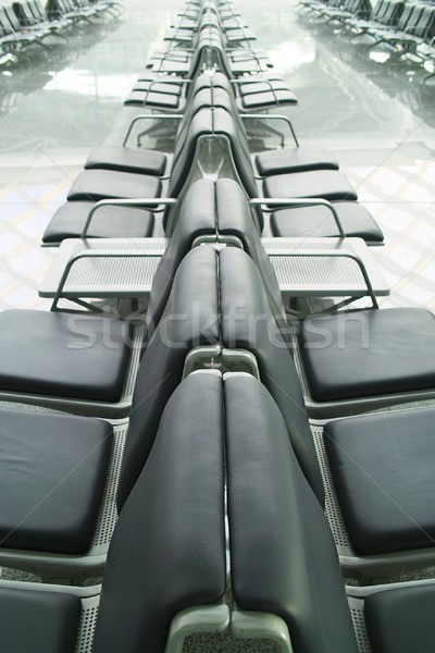 Zdjęcia stock: Krzesła · wyjazd · sali · stacja · kolejowa · podróży · lotniska