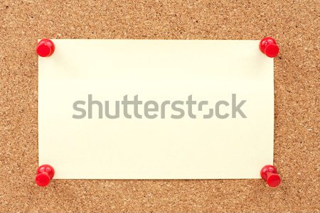 Thumbtacks and note paper Stock photo © raywoo