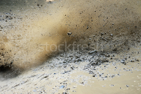 Sár csobbanás csobbanás nagysebességű víz háttér Stock fotó © raywoo