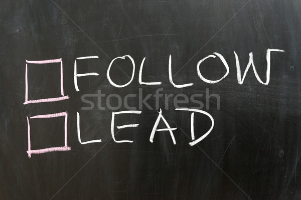 Follow or lead options Stock photo © raywoo
