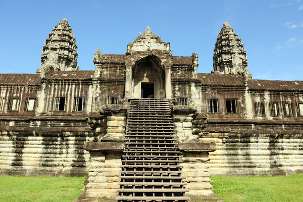 Сток-фото: Камбоджа · Ангкор-Ват · храма · Ангкор · небе · здании