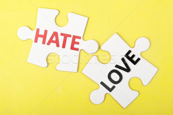 Hate versus love Stock photo © raywoo