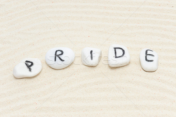 Pride word Stock photo © raywoo